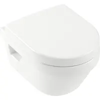 Villeroy & Boch Architectura WC à fond creux Compact, DirectFlush, suspendu, 350x480mm, blanc, 4687R0R1, 4687R0R1