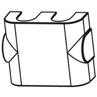 Oventrop Coperchio di design per Multiblock TF cromato