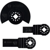Bosch Set of 3 blades for Starlock multi-tool for wood and metal -