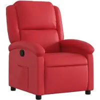 vidaXL Recliner in Pelle finta rossa