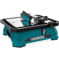 Vonroc Tagliapiastrelle 650W - 180mm - Serbatoio d’acqua integrato | Piano di lavoro in acciaio inox