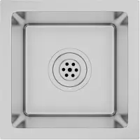 The Living Store Lavello da incasso artigianale in acciaio inox