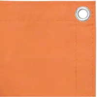 The Living Store Schermo privacy per balcone arancione 120x600 cm Tessuto Oxford