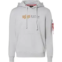 Alpha industries Felpa marrone chiaro / grigio chiaro / rosso scuro / nero