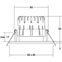 Brumberg BB21 IP65 incasso RC driver tondo bianco