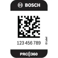 Bosch Etichetta ID scatola di servizio grande 50 1600A02C1L