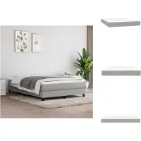 vidaXL Materasso a molle insacchettate grigio chiaro 140x190x20 cm tessuto - Materassi