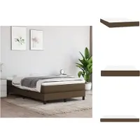 vidaXL Materasso a molle insacchettate in tessuto marrone scuro 120x200x20 cm - Materassi