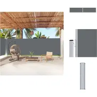 vidaXL Tenda laterale estensibile antracite 200x1000 cm - Ombrelloni e tende da sole