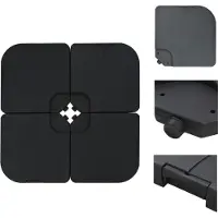 vidaXL Supporto per ombrellone sabbia / acqua 60 L - Supporto per ombrellone