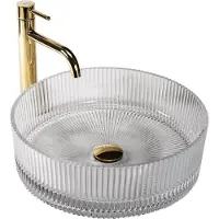 REA Lavabo da Appoggio Ingrid Transparent