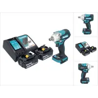 Makita Avvitatore a impulsi a batteria DTW 301 RM 18 V 330 Nm 1/2" brushless + 2x batteria ricaricabile 4,0 Ah + caricatore