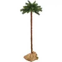 The Living Store Palma artificiale con LED 150 cm