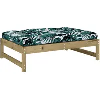 vidaXL Sgabello da giardino 120x80 cm in legno di pino impregnato