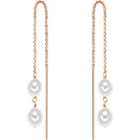 Valero Pearls Orecchini oro rosé / bianco perla