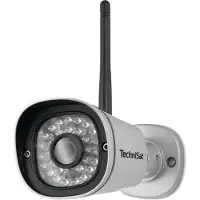 Technisat Telecamera da esterno 1 | Telecamera di sorveglianza Full HD, visione notturna | argento