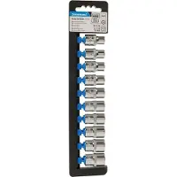 Silverline Bussole esagonali, metriche, azionamento da 1/2 pollice, set da 10 pezzi 10-19 mm
