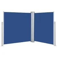 vidaXL Tenda laterale estensibile blu 140 x 600 cm