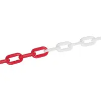 Fixman Catena in plastica 6 mm x 5 m, rosso-bianco