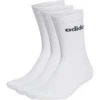 Adidas Cushioned Linear Crew 3-Pack Calze casual (40-42, bianco)