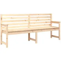 vidaXL Panchina da giardino 203,5x48x91,5 cm in legno di pino massiccio
