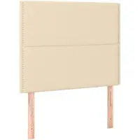 vidaXL Testiere 2 pezzi Tessuto Crema 90x5x78/88 cm