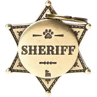 My Family Medaglietta Identificativa Per Animali Domestici Bronx Sheriff Star