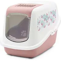 Savic Casetta da giardino per toilette, colore rosa, dimensioni 56x39x38,5 cm