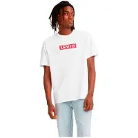 Levi's Ss Relaxed Fit Tee Boxtab White Graphi Taglia: XS | T-shirt stampate Outlet | Uomo | Bianco