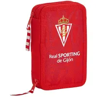 Safta Astuccio Sporting Gijon Small Double Filled