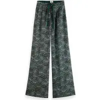 Scotch & Soda Eleni - High Rise Wide Leg Pyjama Pants Feather Bottle Green Taglia: S/32 | Pantaloni Outlet | Donna | Verde