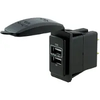 Talamex Presa Usb a doppio interruttore con montaggio 3,4a Bianco Bianco Taglia unica