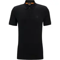 Hugo Boss per uomo. 50507803 Polo nera passeggero (S), Nero, Casual, Cotone, Manica corta