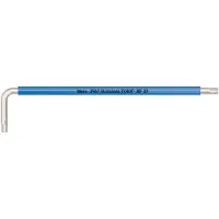 Wera 3967 SXL HF TORX Chiave angolare multicolore con funzione di bloccaggio, lunga, acciaio inox, TX 27 x 172 mm