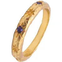Haze&Glory Anello 'Starlover' indaco / oro
