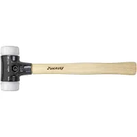 Wiha 26644 martello Mallet nero, bianco, legno