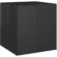 vidaXL Cuscino da giardino in rattan PE 100x97,5x104 cm nero