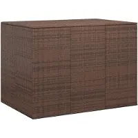 vidaXL Cuscino da giardino in rattan PE 145x100x103 cm Marrone