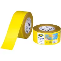 Hpx Nastro adesivo in carta - giallo 60mm x 25m