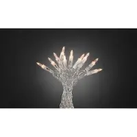 Konstsmide - Mini luci a LED, "One String", 100 diodi bianchi caldi, 230V, per interni, cavo trasparente ; 6304-123