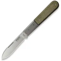 Lionsteel Roundhead Barlow CK0111-CVG Green Canvas Micarta, coltello da tasca