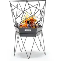 Barbecook , braciere Sierra, 45x45x71 cm, acciaio, nero, modello BC-WOO-6015