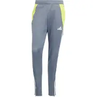 Adidas Pantaloni sportivi 'Tiro 24' limone / grigio / offwhite