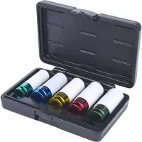 Ks Tools Set di prese elettriche per cerchi in alluminio da 1/2" 5 pz - 515.1007