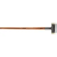 HALDER Mazza , senza rinculo, con manico in hickory, Ø 100 / 5 kg, nylon