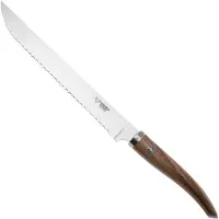 Laguiole En Aubrac Gourmet PGO25NOI coltello da pane in legno di noce, 25 cm