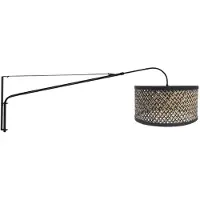 Steinhauer Applique Elegant Classy, nera/intreccio nero e legno