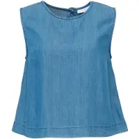 Mazine Women's Tencel Top Top Donna (XXL, blu)