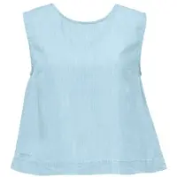 Mazine Women's Tencel Top Top Donna (S, blu)