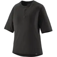 Patagonia Women's Cap Cool Trail Bike Henley Maglietta da ciclismo Donna (XS, nero)